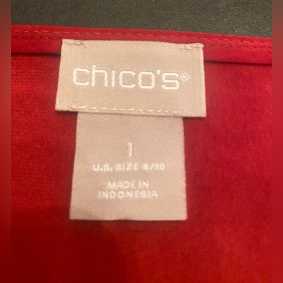Chico’s Woman’s Blouse Top Size 1/Medium - Picture 5 of 7